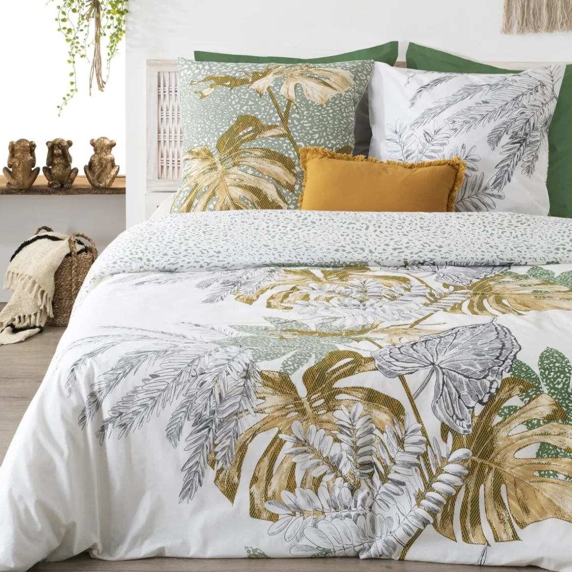 Parure de lit 3 pièces "Monstera"
