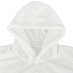 Plaid à manches capuche flanelle 