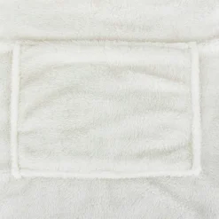 Plaid à manches capuche flanelle 