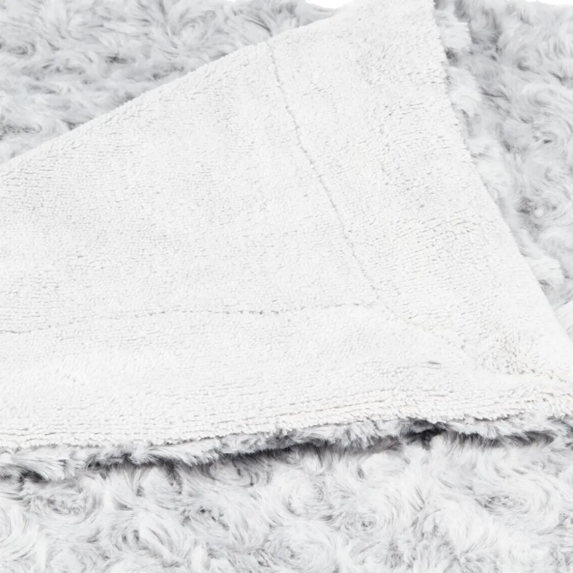 Plaid "Bouclette" fausse fourrure