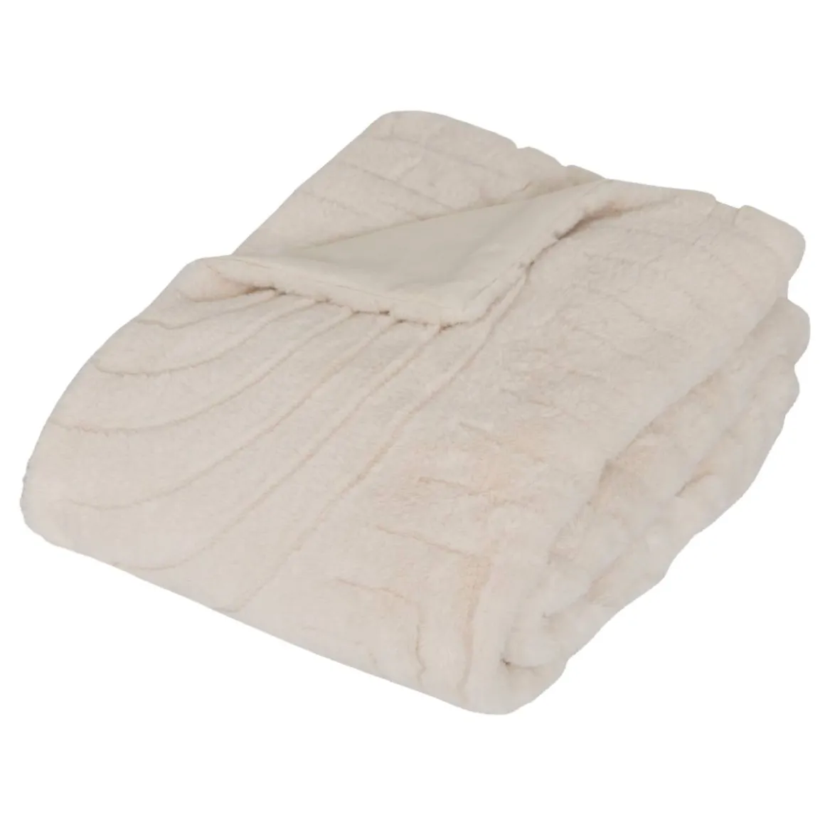 Plaid fausse fourrure jacquard "Arka"