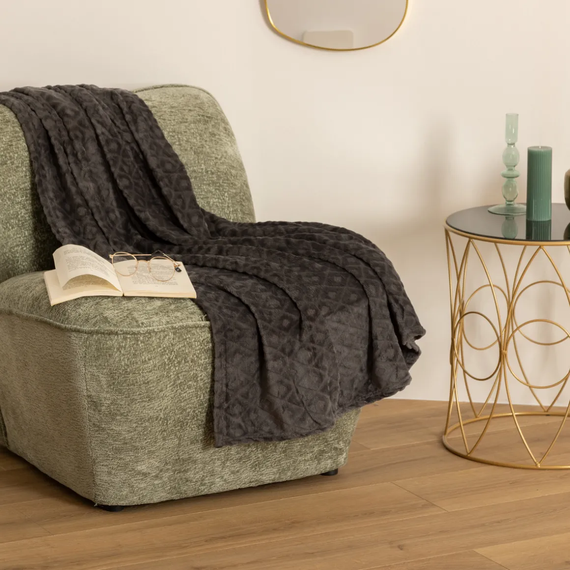 Plaid "Losange", flanelle