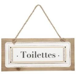 Plaque de porte bois