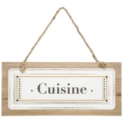 Plaque de porte bois