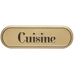 Plaque de porte métal "Becky"