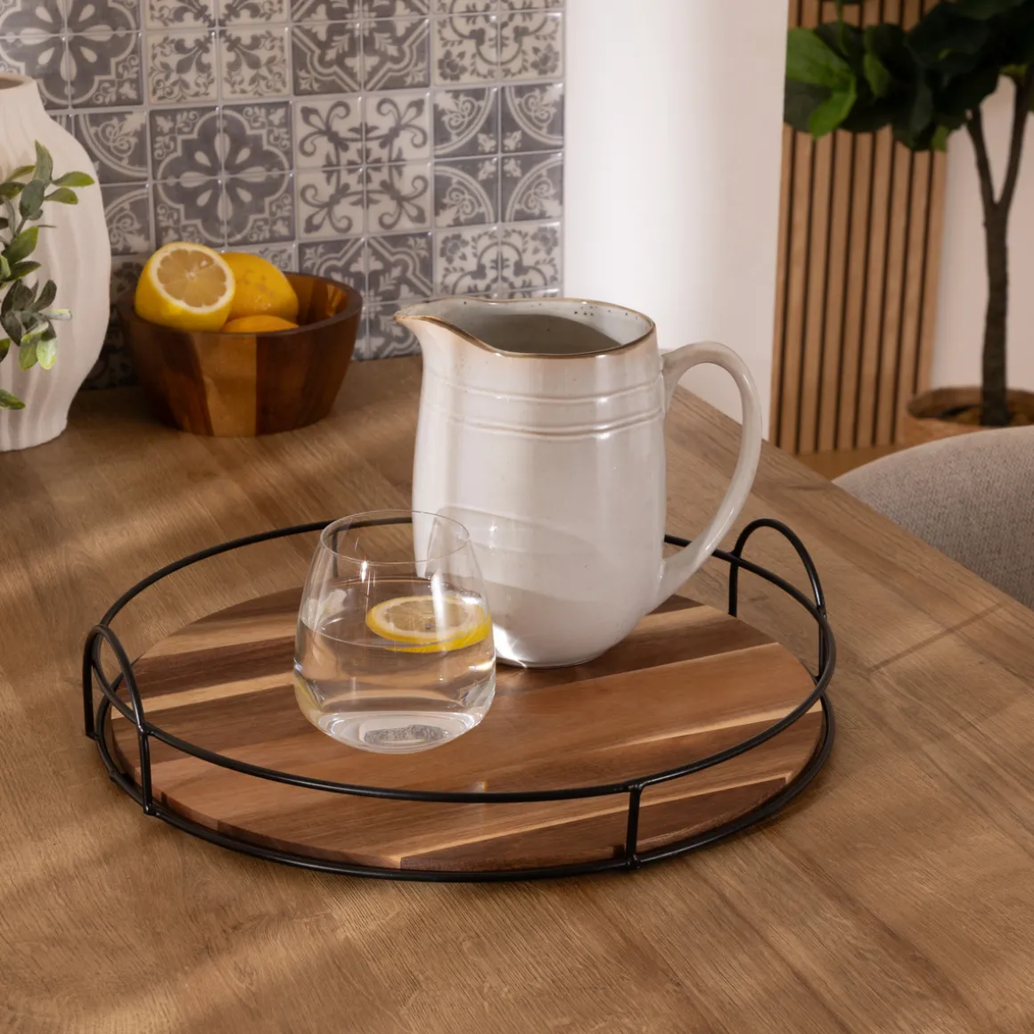 Plat de présentation "Twisted Lime"