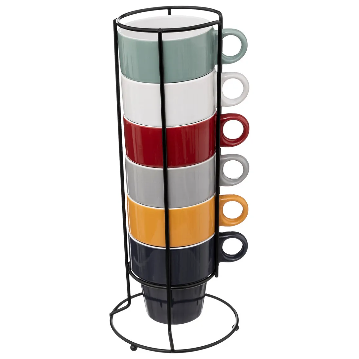 Rack 6 mugs "Colorama"