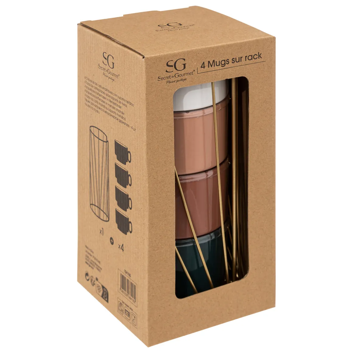 Rack 4 mugs "Le Collectionneur"