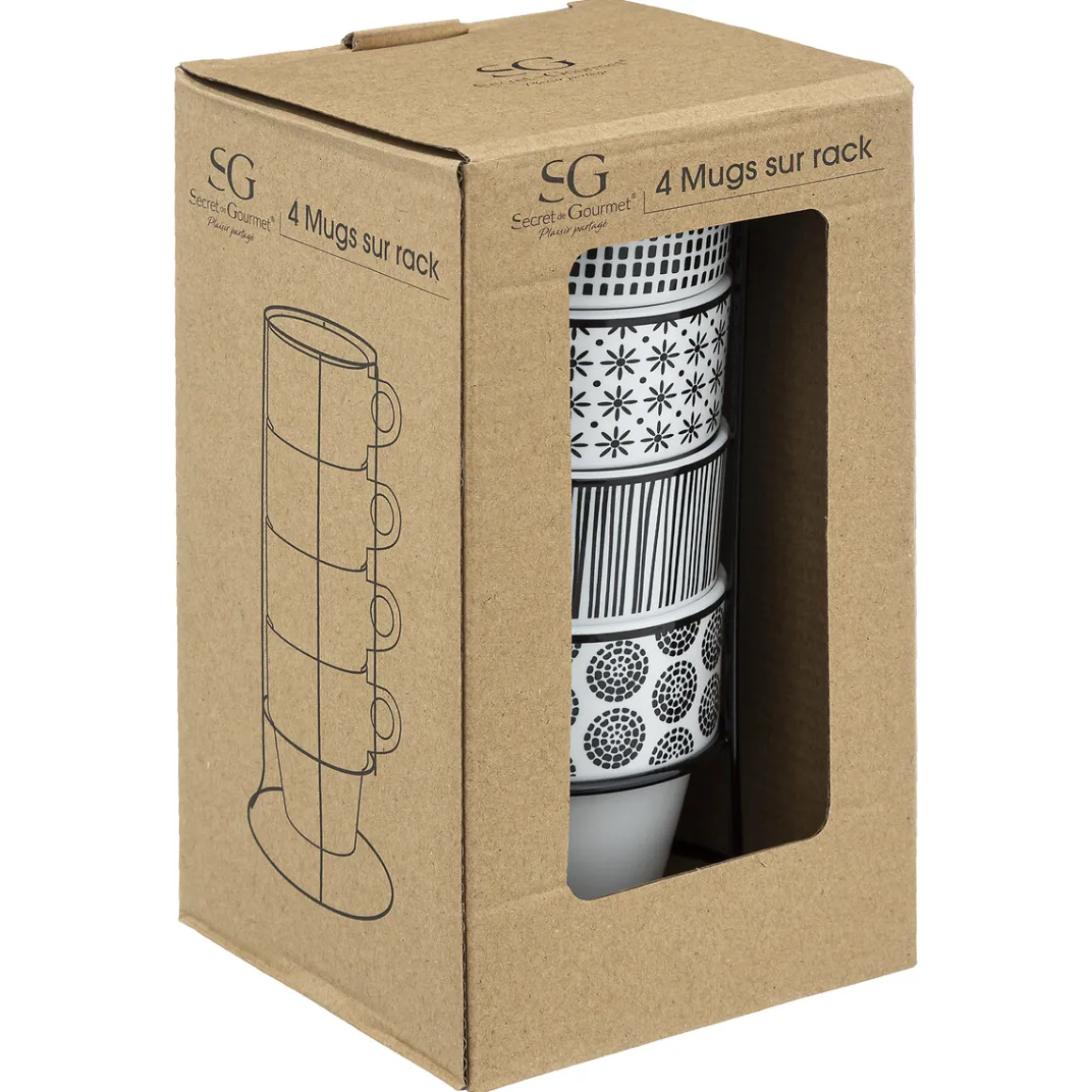 Rack 4mugs "Bohemia"