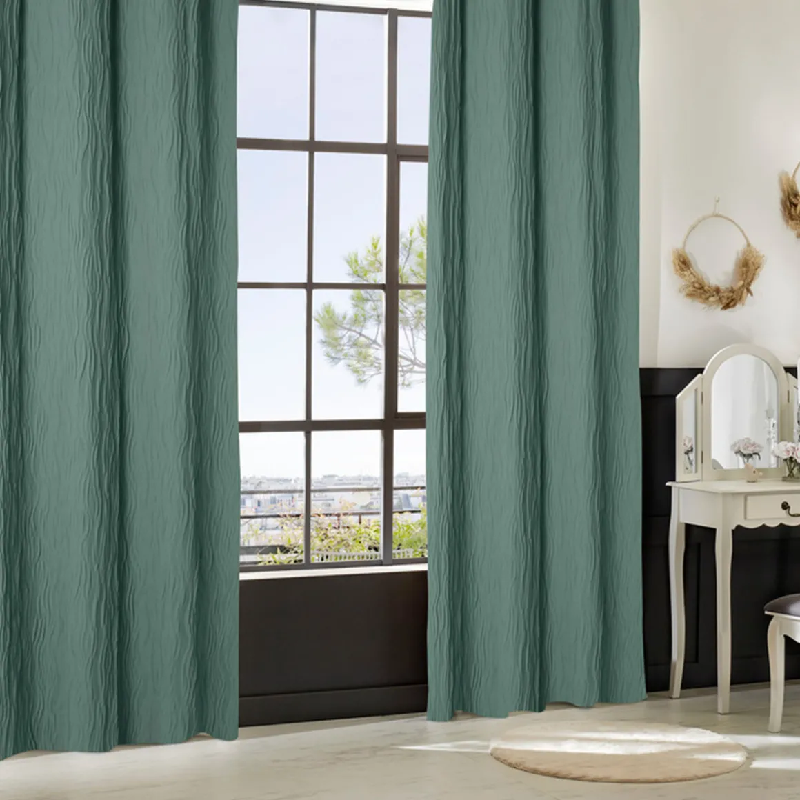 Rideau plissé "Maely"