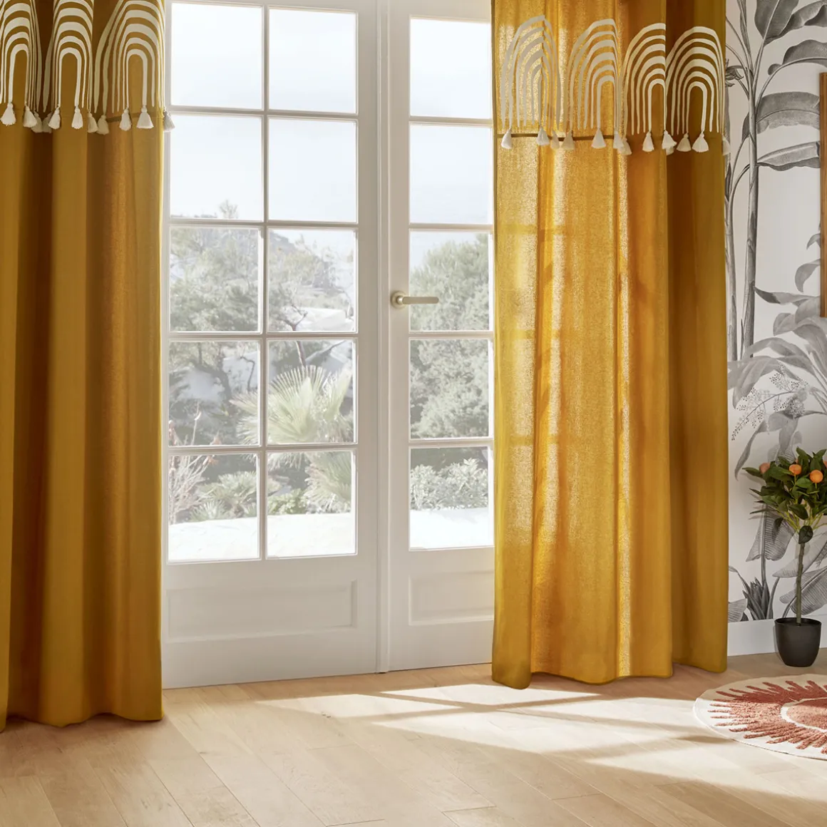 Rideau pompons "Soleya"