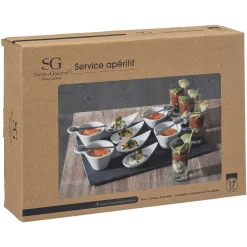 Service apéritif 17 pièces
