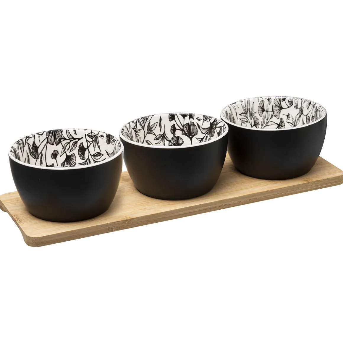 Service apéritif 4 pièces "White Floral"