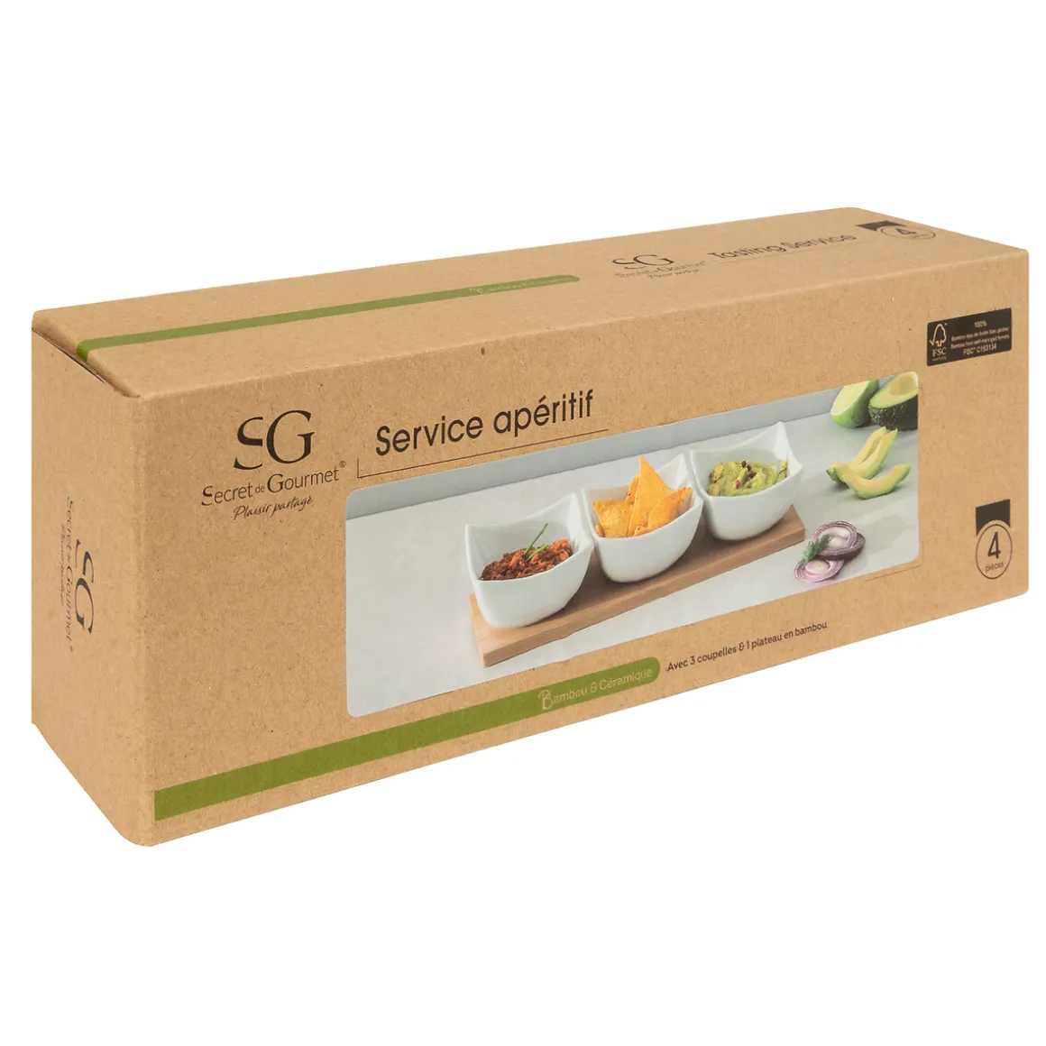 Set apéritif 4 pièces