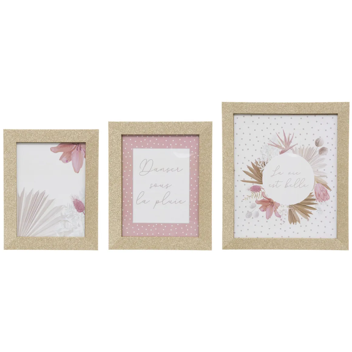 Set de 3 cadres photos enfant