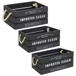 Set de 3 cagettes bois "Denys"