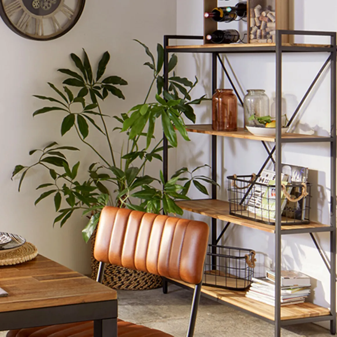 Set de 3 cagettes "Loft" métal