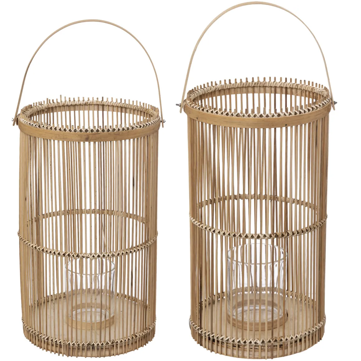 Set de 2 lanternes, bambou