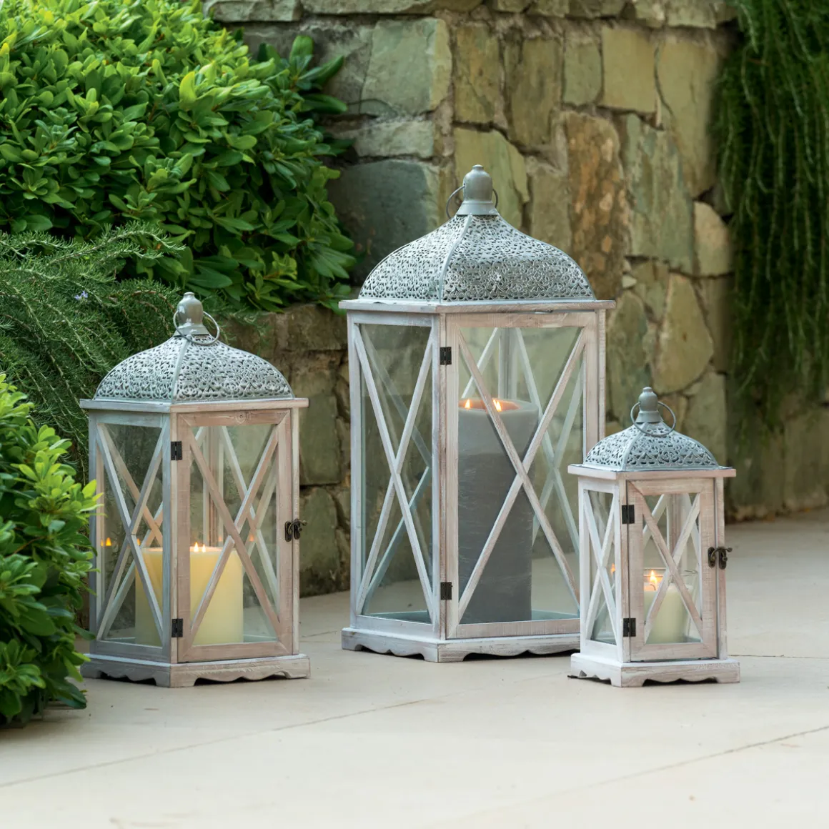 Set de 3 lanternes "Cut"