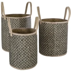 Set de 3 paniers à anses "Nomade"