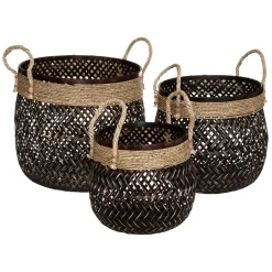 Set de 3 paniers "Corde"