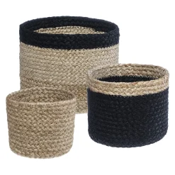 Set de 3 paniers, jute