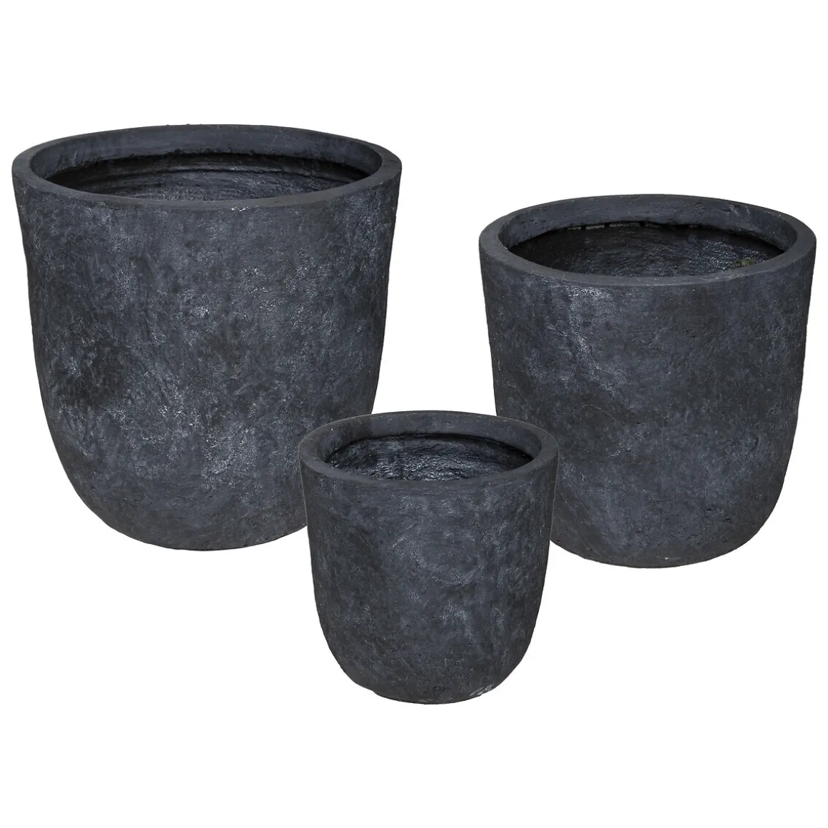Set de 3 pots, métal