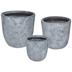 Set de 3 pots, métal