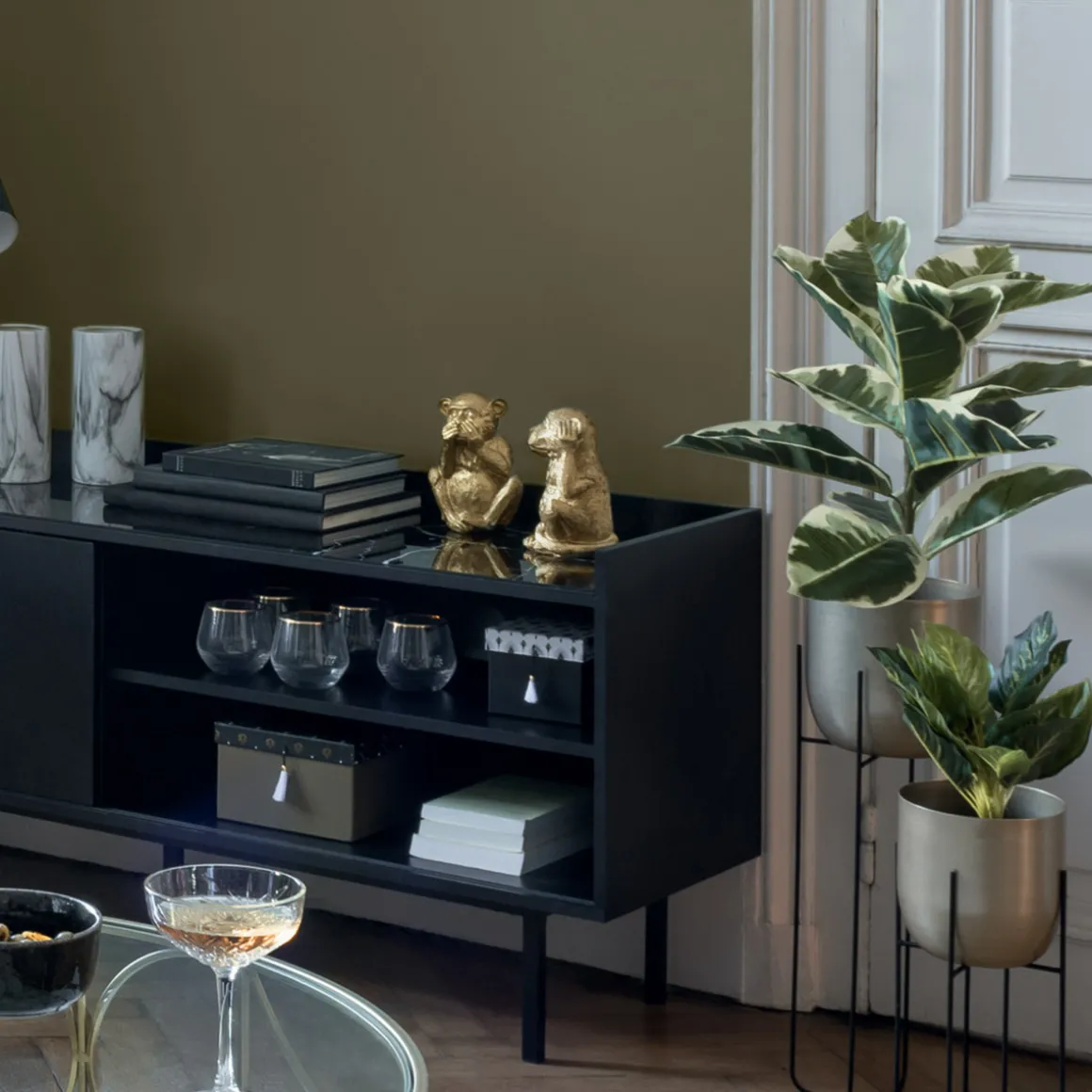 Set de 3 statuettes "Singes sagesse"