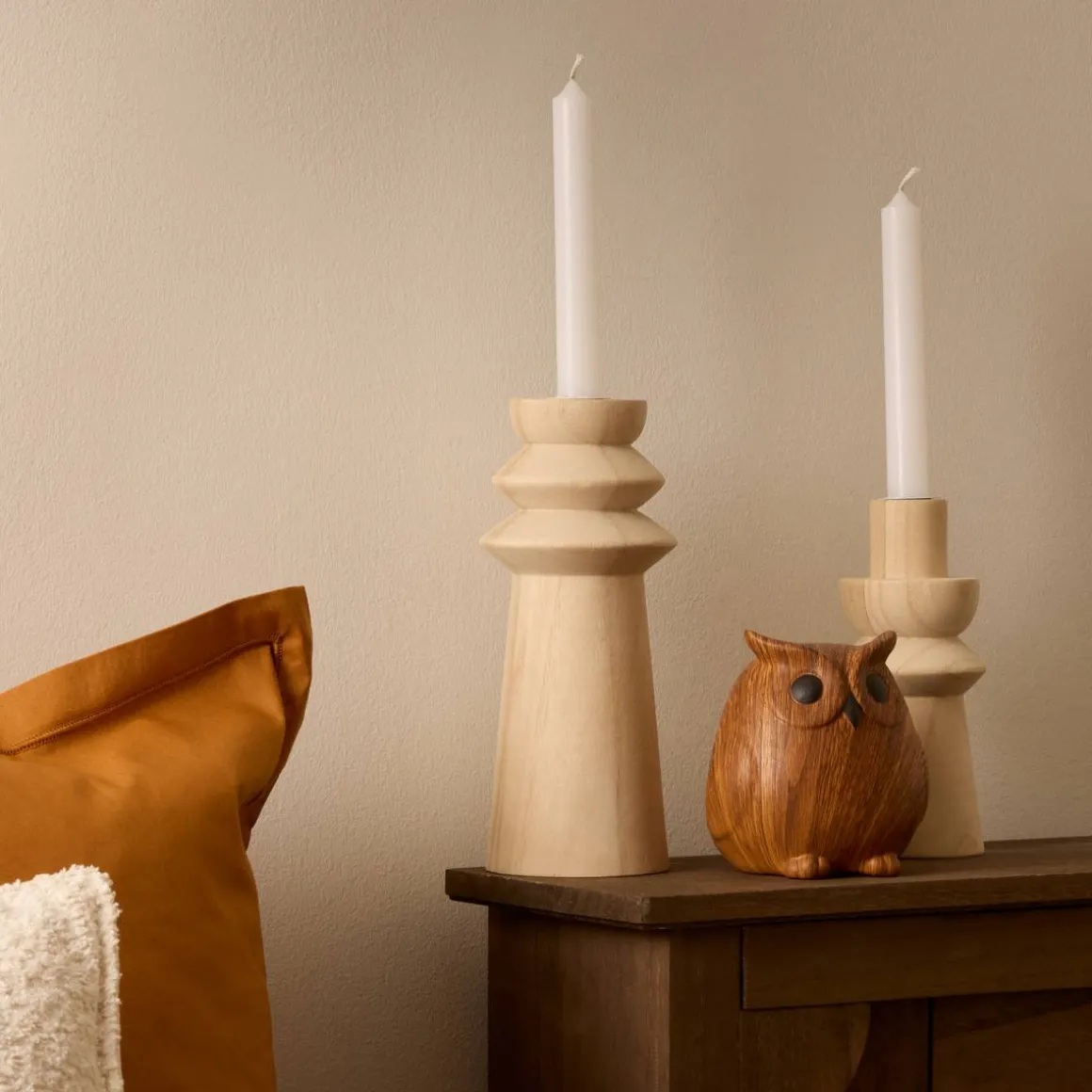 Statuette chouette "Automne"