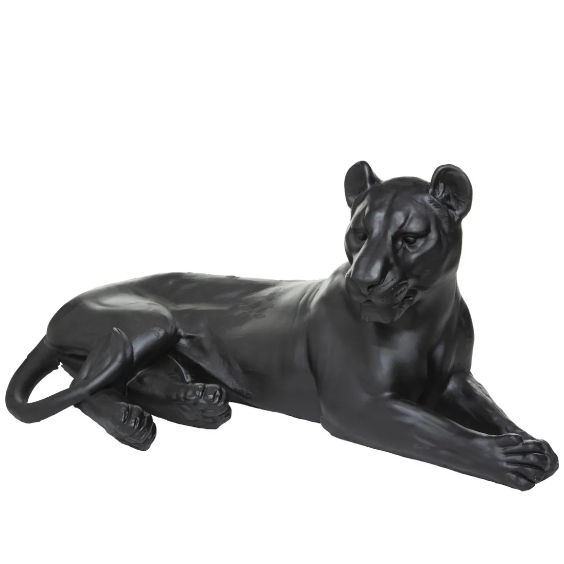 Statuette léopard couché