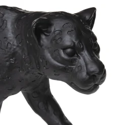 Statuette léopard, résine