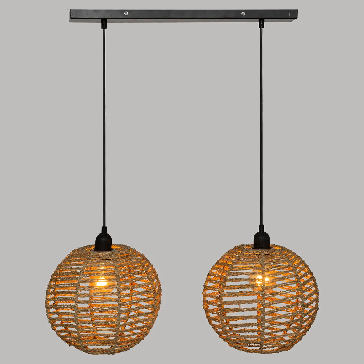 Suspension 2 lampes "Rana"