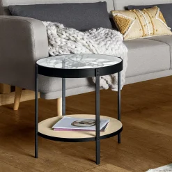 Table d'appoint horloge