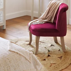 Tapis ajouré en jute