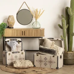 Tapis ajouré en jute