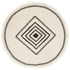 Tapis coton imprimé