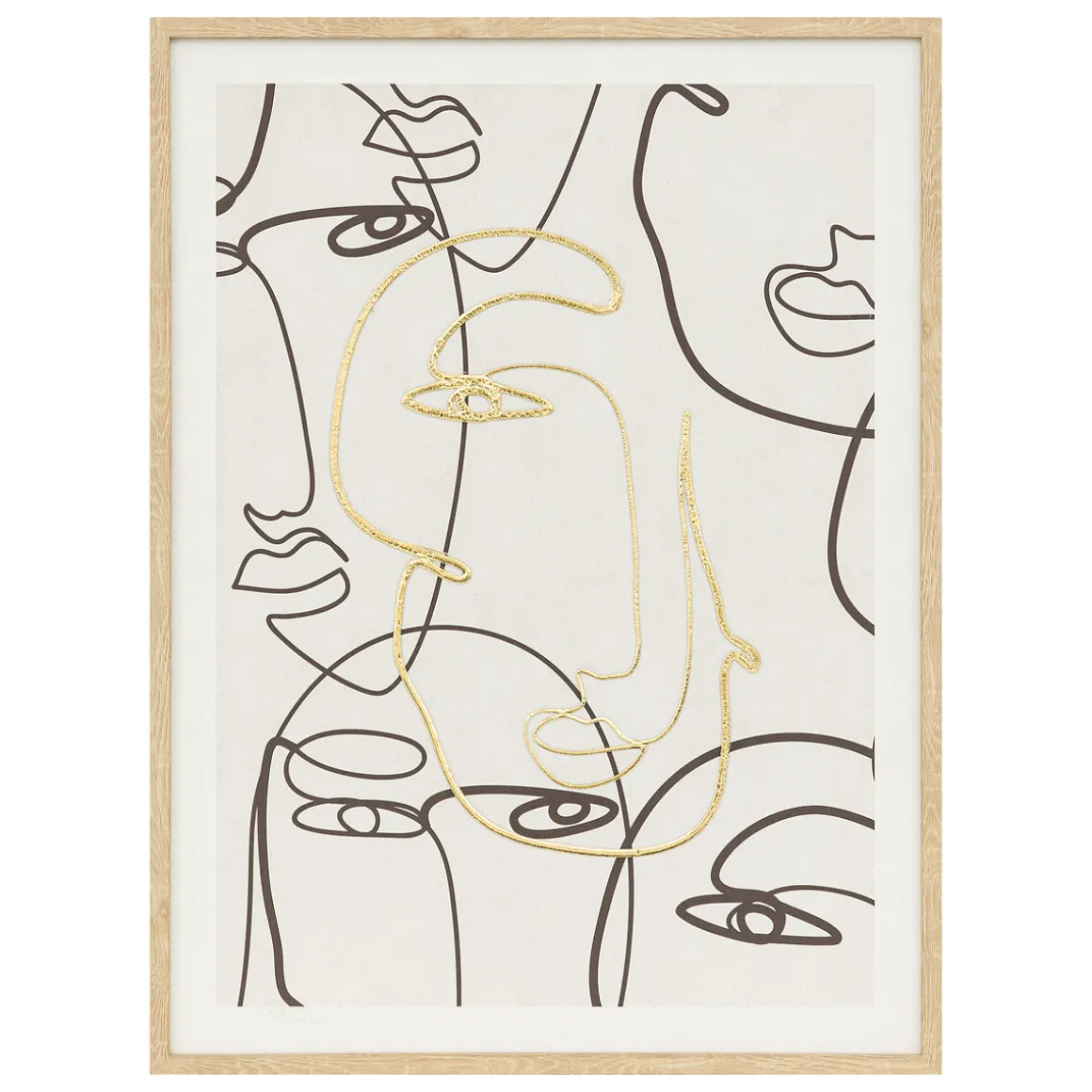 Toile imprimée encadrée "Coralie"