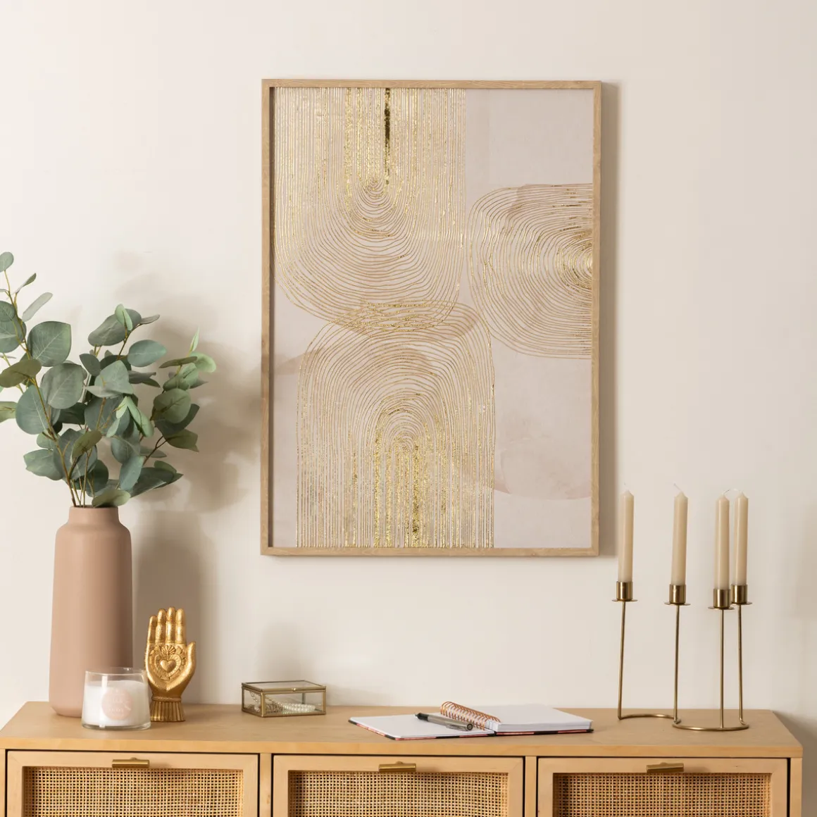 Toile imprimée encadrée "Elin"