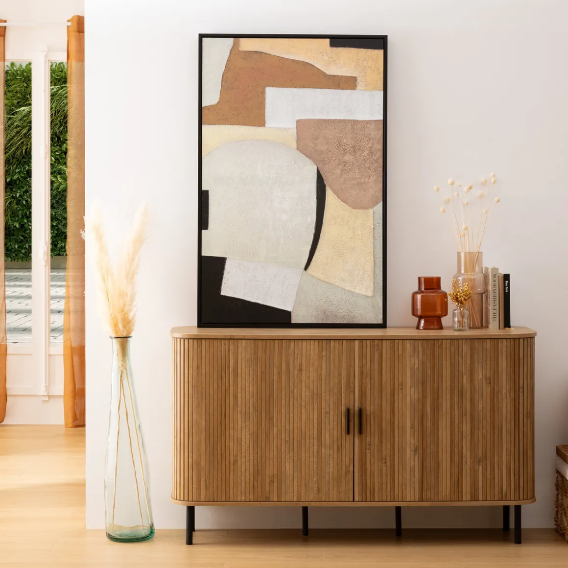 Toile peinte encadrée "Hilda"