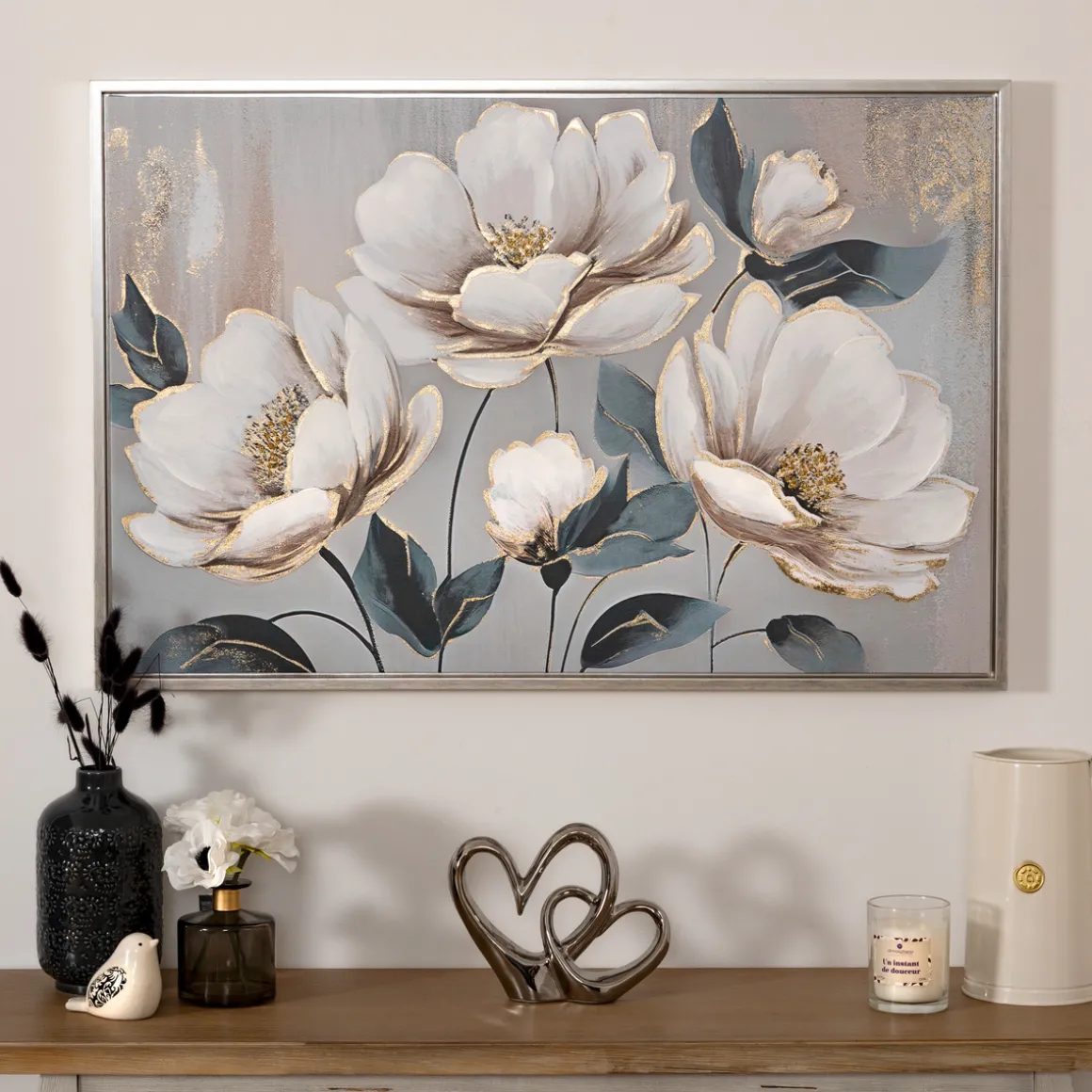 Toile peinte encadrée "Margaret"