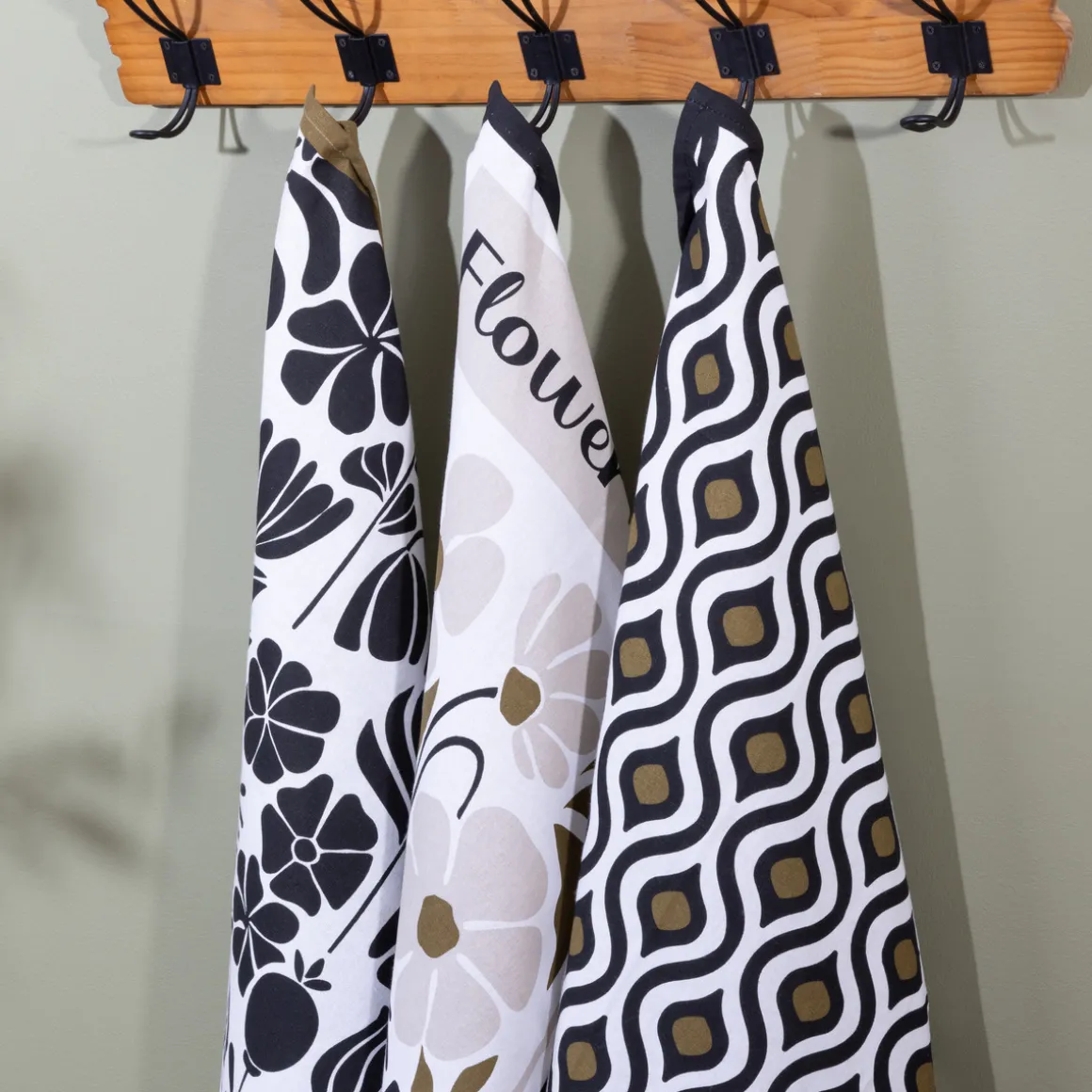 Torchon imprimé "Twisted Lime"