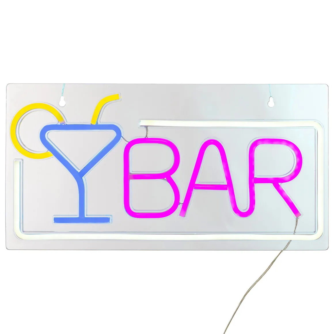 Tube néon mural LED "Bar"