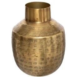 Vase "Oasis", métal martelé