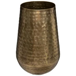 Vase "Oasis", métal martelé