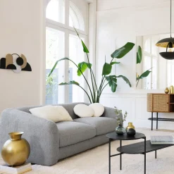 Vase "Oasis", métal martelé