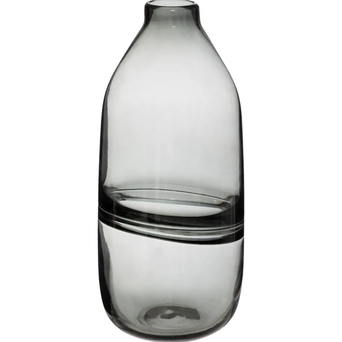 Vase plat "Line", verre