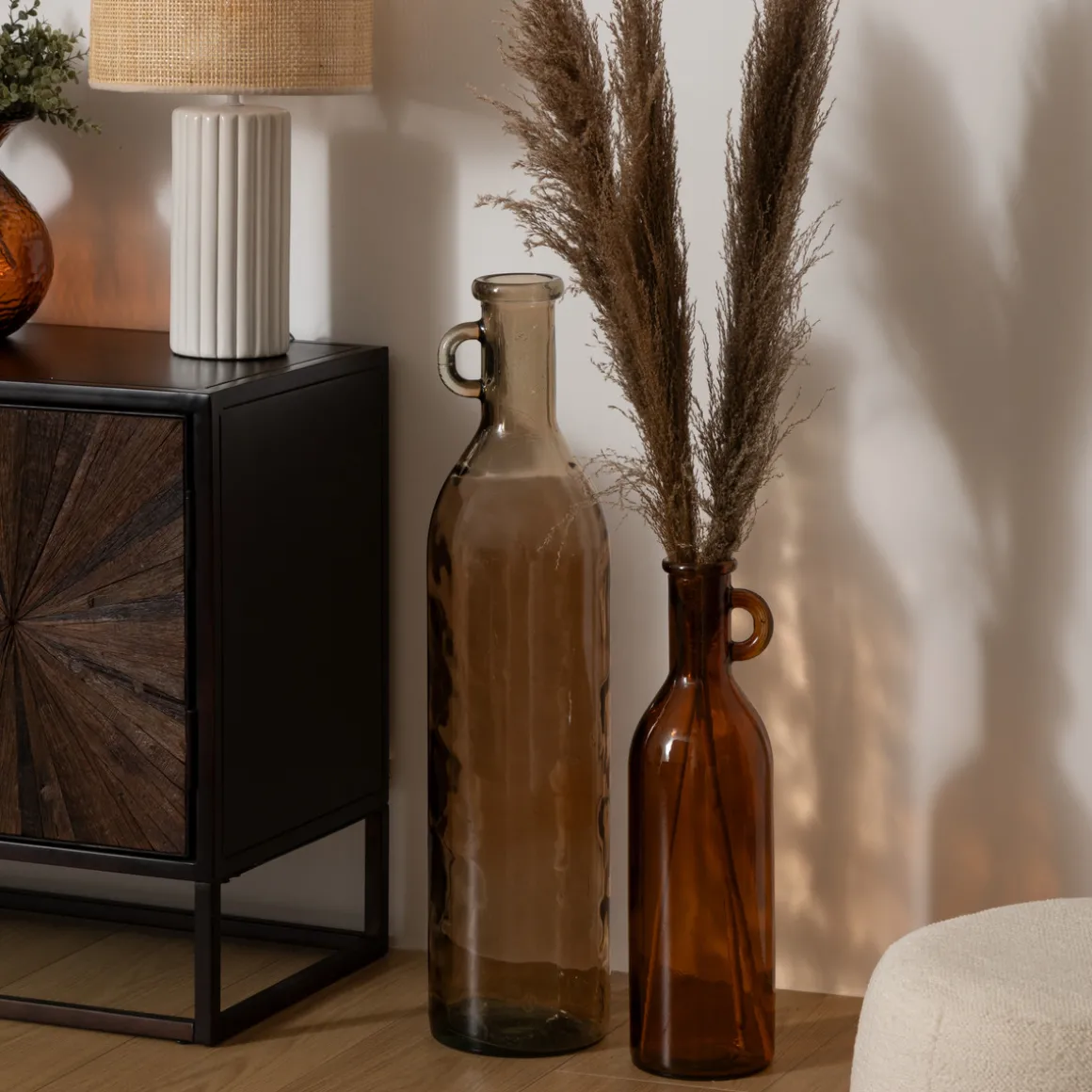 Vase verre bouteille "Yana"